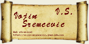Vojin Sremčević vizit kartica